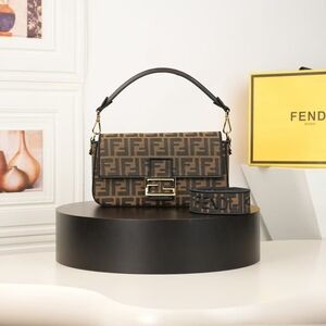 Fendi Baguette Medium FF Jacquard Bag
